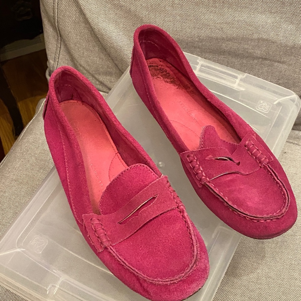 GAP Women's Pink Suede Loafers